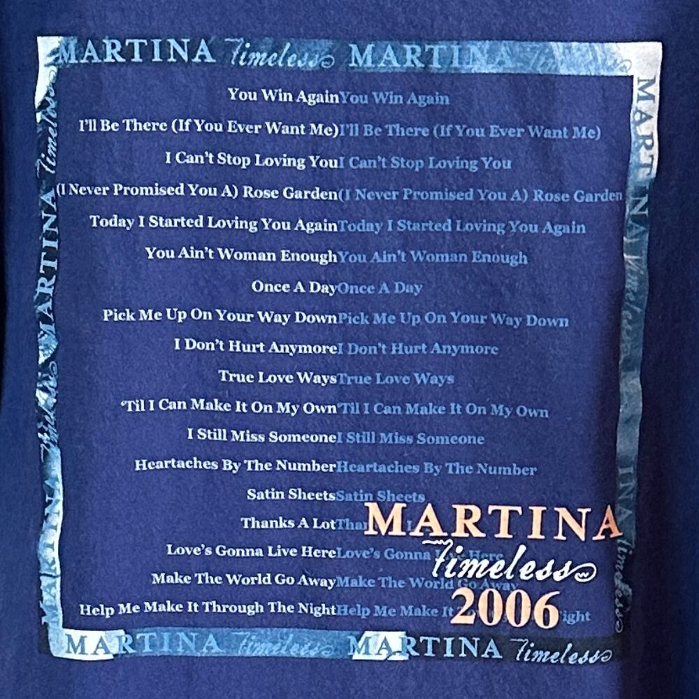 MARTINA MCBRIDE 2006TIMELESS TOUR TEE - Picture 3 of 5